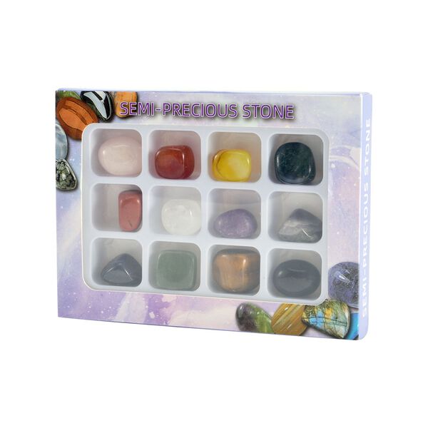 12er Set - Einzelne Edelsteine aus der ganzen Welt, perfektes Geschenkset image number 3