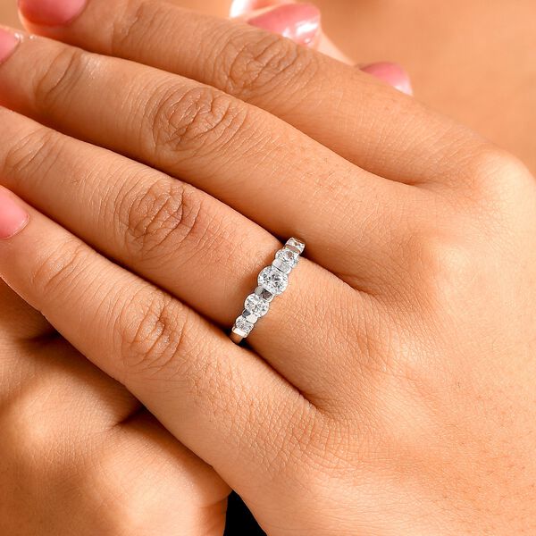 J Francis gefertigt mit SWAROVSKI- Swarovski Zirkonia Ring, 925 Silber rhodiniert image number 3