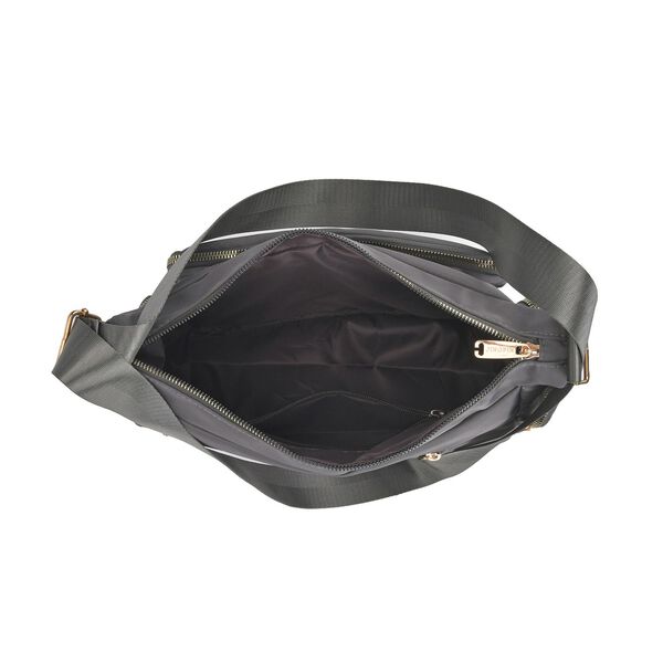 Stylische Umhängetasche mit verstellbarem Gurt und RFID-Schutz, Grau image number 8