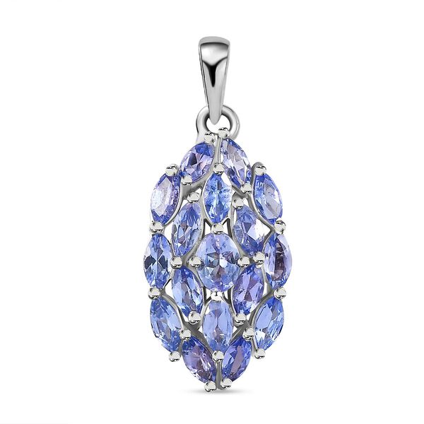 Tansanit Cluster Anh&auml;nger - 2 ct.