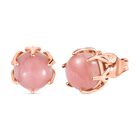 AA Vinicunca-Peruanischer Opal Ohrringe 925 Silber 750 rosévergoldet ca. 3.66 ct