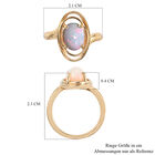 Natürlicher Äthiopischer Opal Ring 925 Silber vergoldet  ca. 1,28 ct image number 6