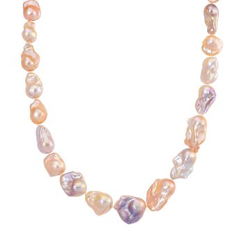 D'Joy S&uuml;&szlig;wasser Perle 50cm Halskette, 925 Silber vergoldet