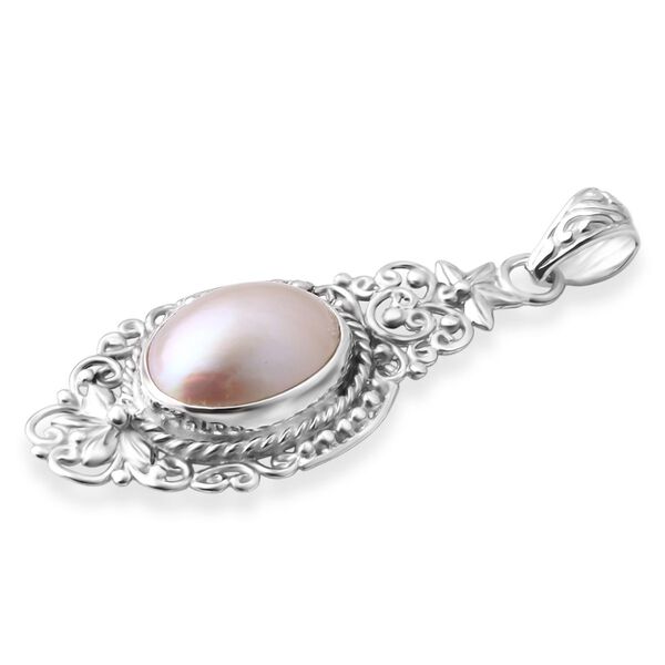 D'Joy Royal Bali - Wei&szlig;er Mabe Perle Anh&auml;nger image number 3