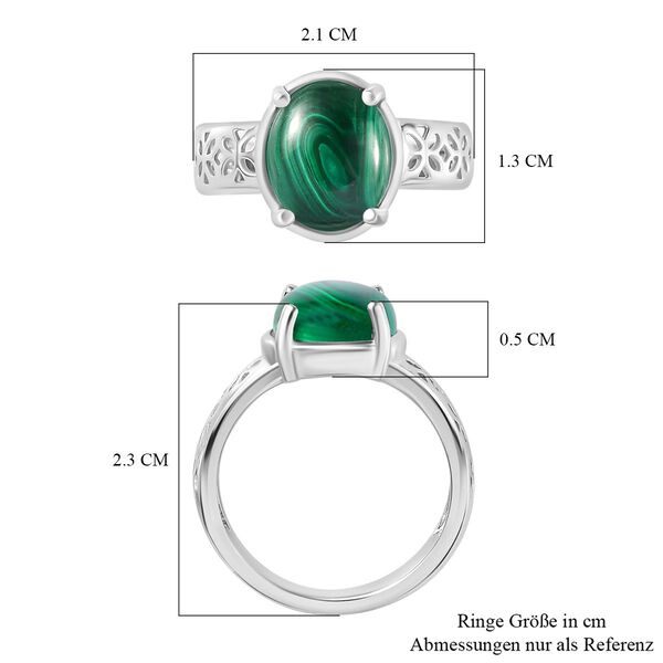 2er-Set - Malachit Ringe - 14 ct. image number 8