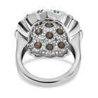 Aquamarin Kristall Ring, Edelstahl , ca. 3,53 ct. image number 5