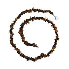 Tigerauge Halskette ca. 50 cm 316L Edelstahl ca. 196.70 ct