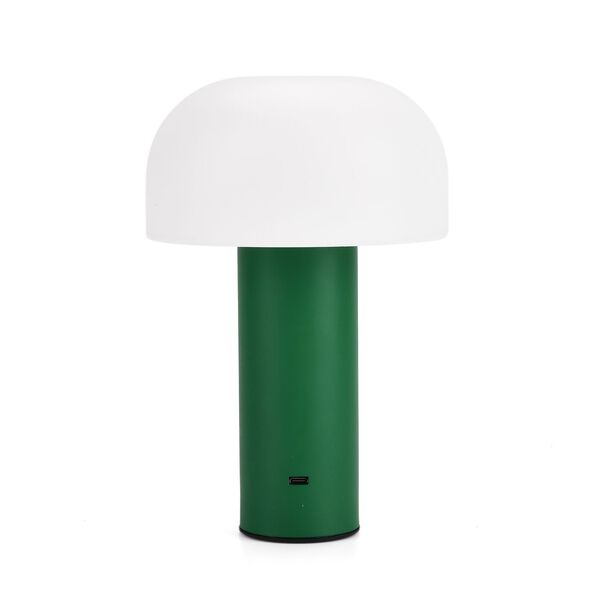 LIVMORE Wiederaufladbare und tragbare LED-Tischlampe, 12,5x20,5cm, Tannengrün image number 5