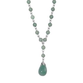 Grüner Aventurin Halskette ca. 45 cm ca. 85.00 ct
