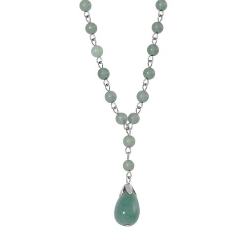 Grüner Aventurin Halskette ca. 45 cm ca. 85.00 ct image number 0