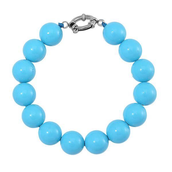Sleeping Beauty türkisfarbenes Muschelkernperle Armband image number 4