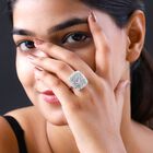 Weißer Diamant-Ring, 925 Silber platiniert (Größe 18.00) ca. 1.00 ct image number 2