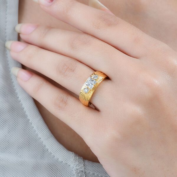 Moissanit Ring - 0,88 ct. image number 3