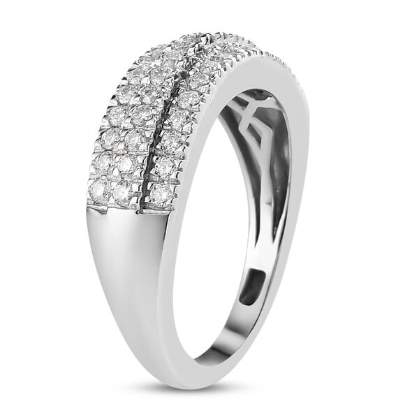 88 Facetten Moissanit Ring 925 Silber platiniert  ca. 0,65 ct image number 5