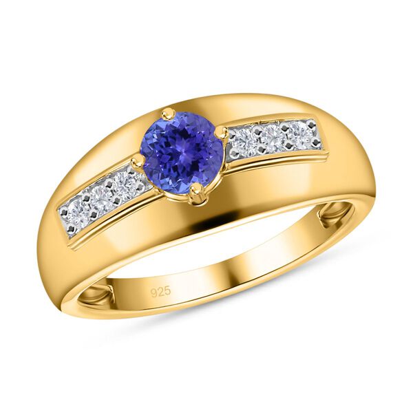 Tansanit und Zirkon Ring - 0,47 ct. image number 4