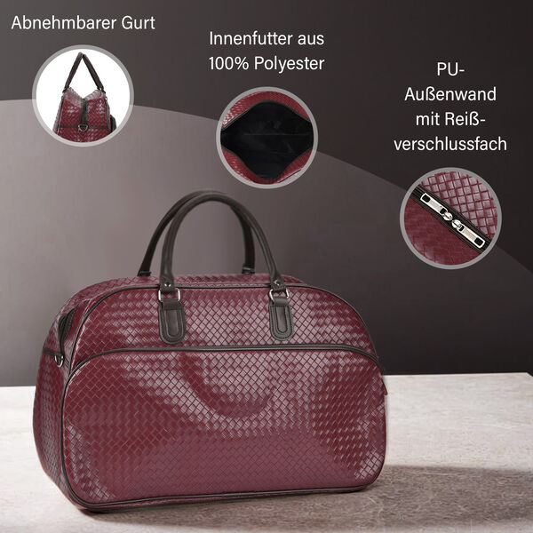 Kleine Reisetasche, Bordeaux image number 4