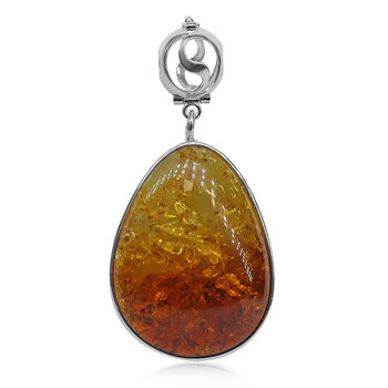 Nat&uuml;rlicher, baltischer Bernstein Anh&auml;nger, 925 Silber ca. 18.00 ct