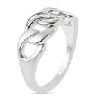 Diamant Ring 925 Silber platiniert  ca. 0,05 ct image number 4
