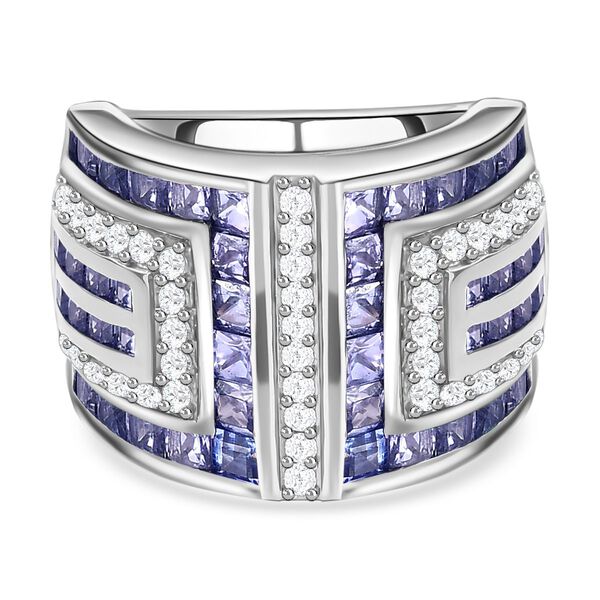 AA Tansanit und Zirkon Ring - 3,99 ct. image number 0