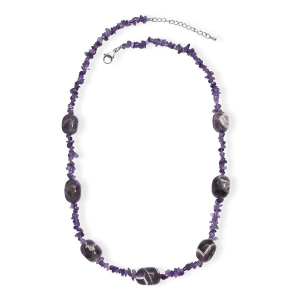 Afrikanische Amethyst 60cm Halskette - 325 ct. image number 3