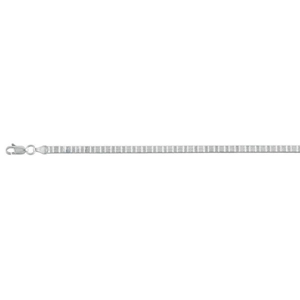 Italienische Herringbonekette, 925 Silber rhodiniert, ca. 45 cm+ 5 cm Extender, ca. 9,30g image number 0