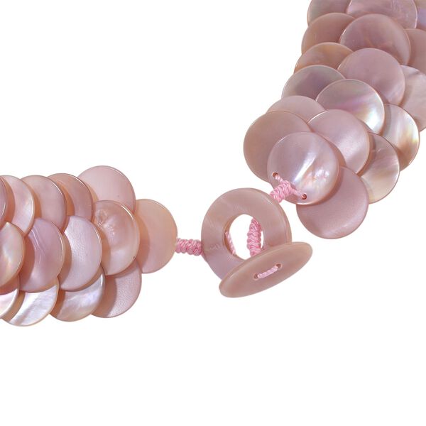 EINAMLIGES ANGEBOT Rosa Perlmutt Kette ca. 40.50 cm image number 5