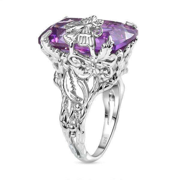 Rosa Amethyst Ring 925 Silber rhodiniert (Gr&ouml;&szlig;e 17.00) ca. 14,83 ct image number 5