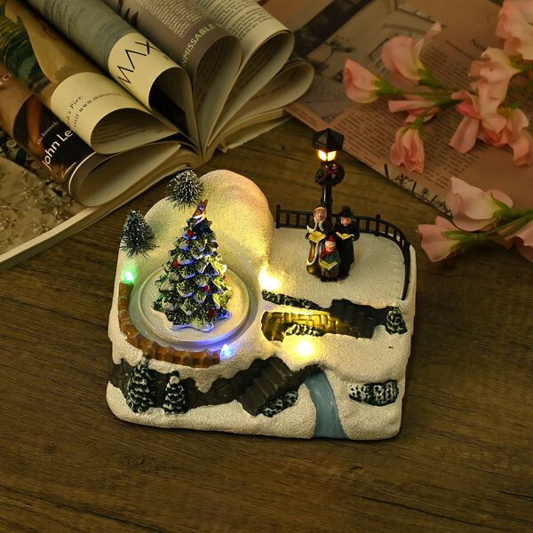 Musik Karussel Winterland mit LED lichter, Tannenbaum image number 6