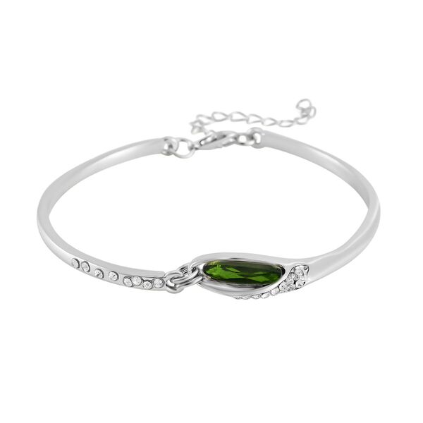 Neongrüner Kristall Schmuckset  Legierung image number 6