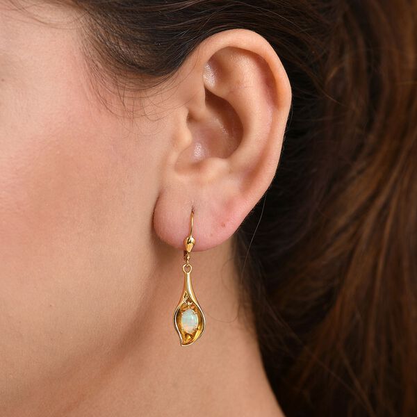 D'Joy AA natürliche, äthiopische Welo Opal Ohrringe - 1,13 ct. image number 2