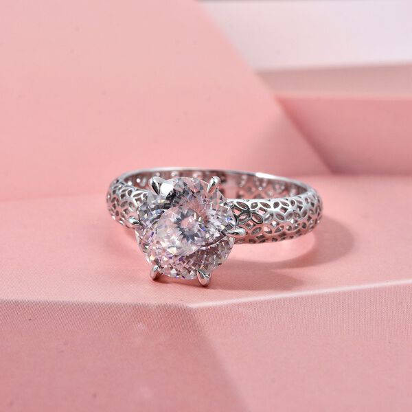 D'Joy Moissanit Ring 925 Silber rhodiniert (Gr&ouml;&szlig;e 20.00) ca. 2,23 ct image number 1