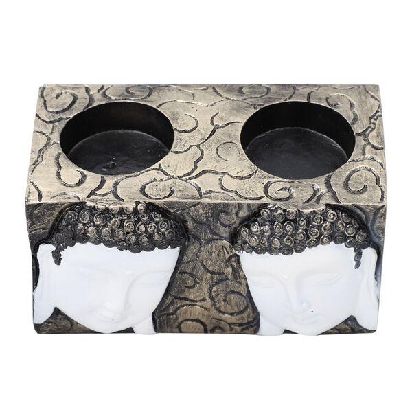 Kerzenleuchter Buddha-Figur mit 2 K&ouml;pfen image number 4