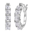 Moissanit Ohrringe 925 Silber rhodiniert ca. 3.49 ct