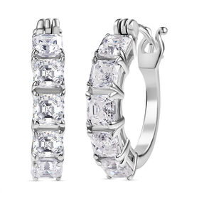 Moissanit Ohrringe, 925 Silber rhodiniert - 3,49 ct.