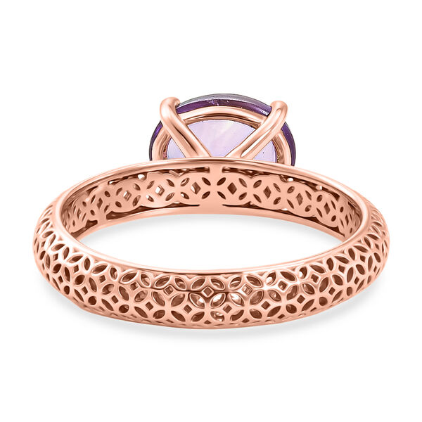 D'Joy AAA Rose De France Amethyst Ring 925 Silber 750 Ros&eacute;vergoldet (Gr&ouml;&szlig;e 20.00) ca. 2,14 ct image number 6