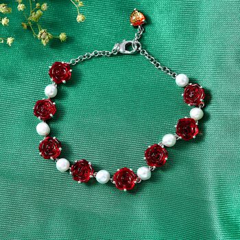 GP Whispers of Murano Kollektion - S&uuml;&szlig;wasser Perle (5mm) Armband ca. 20 cm 925 Silber Rhodiniert 21.40 ct