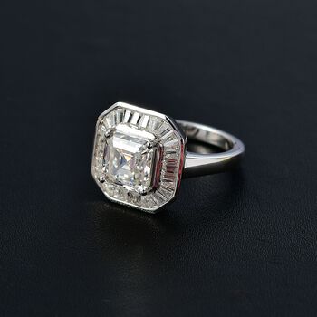 Moissanit Ring, ca. 3,51 ct