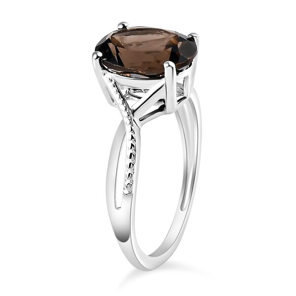 Rauchquarz-Ring, 925 Silber, ca. 2,42 ct image number 5