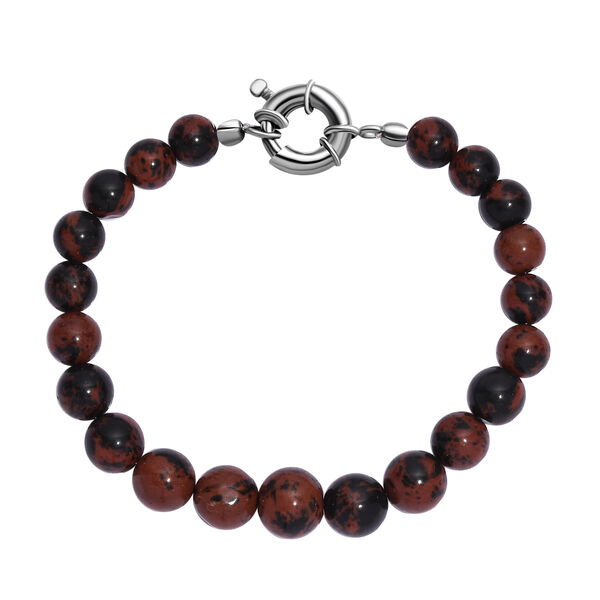 Roter Jaspis Armband ca. 19 cm Messing rhodiniert ca. 70.00 ct