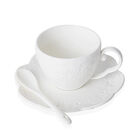 22 teiliges Porzellan Tee Set, 6 Tassen, 6 Teller, 7 Löffel, 1 Teekanne, 1 Zucker, 1 Milch - Art-déco-Stil image number 3