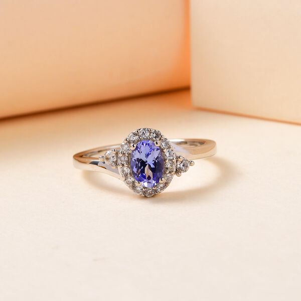 Tansanit und Zirkon-Ring image number 2