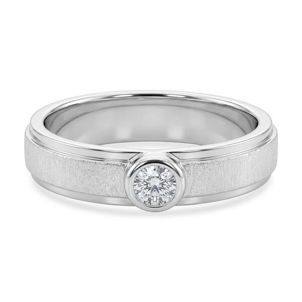 LUXURIANT DIAMOND - Lab Grown Diamant SI-GH Ring 925 Silber Rhodiniert (Gr&ouml;&szlig;e 18.00) ca. 0,25 ct