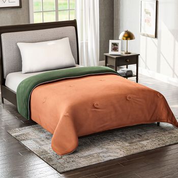 Serenity Night - Wende-K&uuml;hl-Bettdecke, Zweifarbig, ca. 135x200cm, Gr&uuml;n