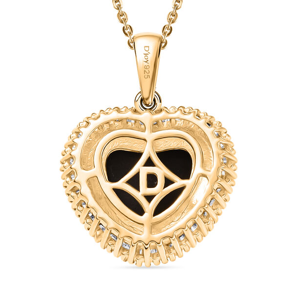 D'Joy Ammolit und Diamant Ring und Anh&auml;nger mit 50cm Kette image number 6