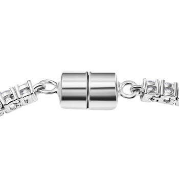 D'Joy Moissanit 19cm Armband, 925 Silber rhodiniert - 5,36 ct.