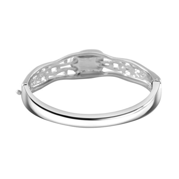 Abalone Muschel, Wei&szlig;er Kristall Armreif ca. 19 cm image number 5