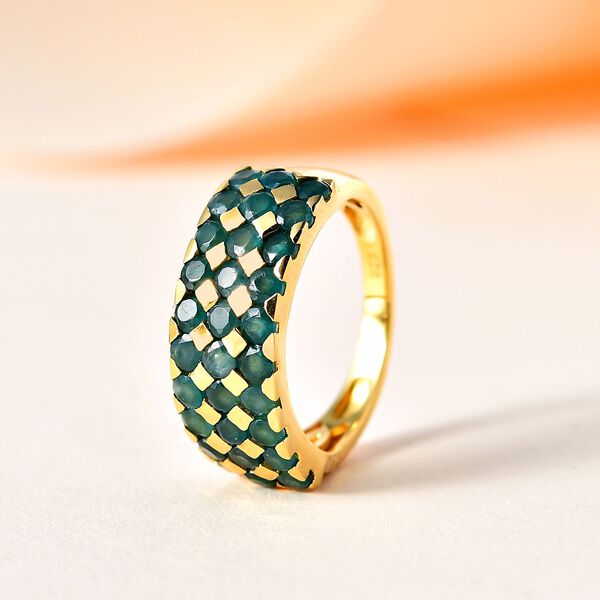 AA Grandidierit Ring, 925 Silber Gelbgold Vermeil (Gr&ouml;&szlig;e 17.00) ca. 2.22 ct image number 2