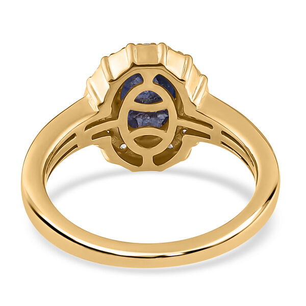 Masoala Saphir und Zirkon Ring, ca. 1,27 ct. image number 6