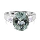 AA Prasiolith und Zirkon-Ring - 4,51 ct. image number 0