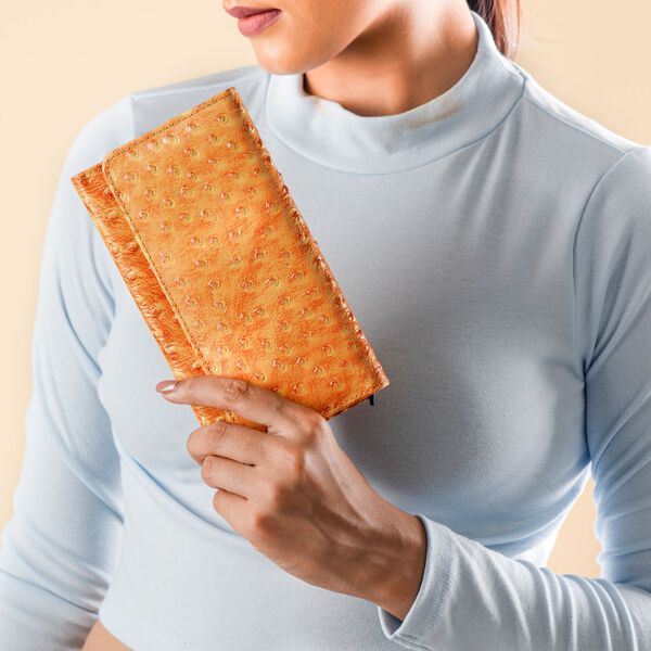 Echtleder Brieftasche, hellbraun image number 2